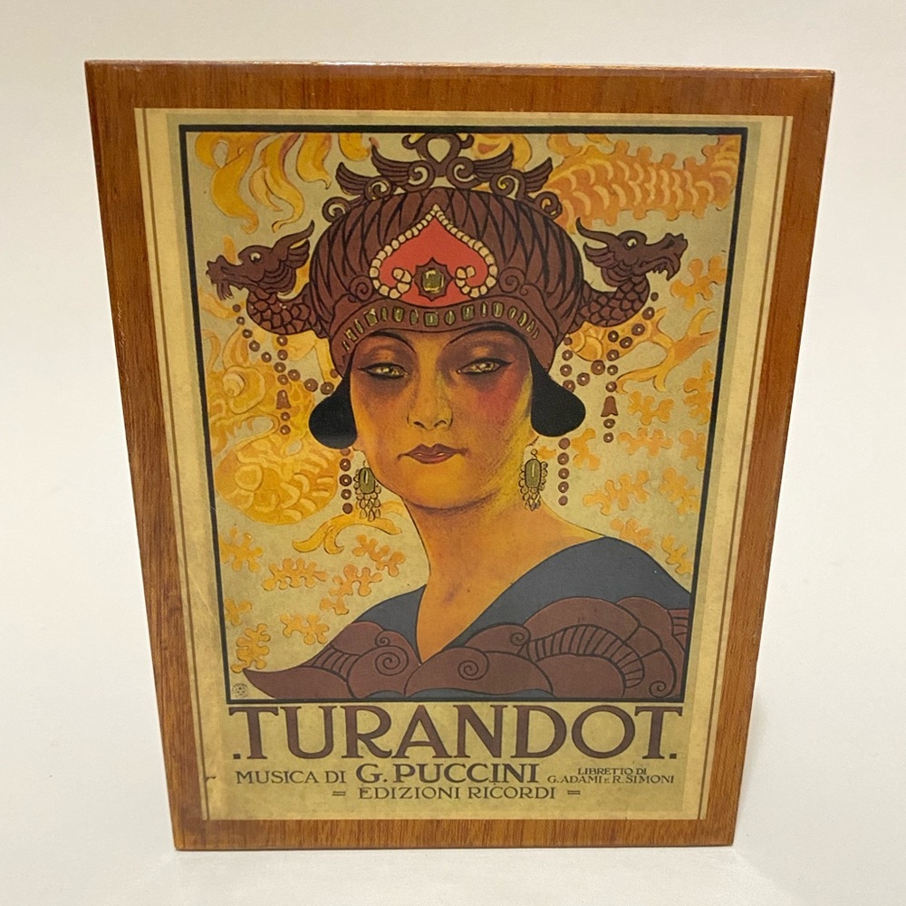 Vintage 80s Reuge Turandot La Tosca Swiss Music Box Musical Movement Italy Works